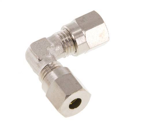 4LL Nickel plated Brass Elbow Cutting Fitting 100 bar ISO 8434-1 [2 Pieces]