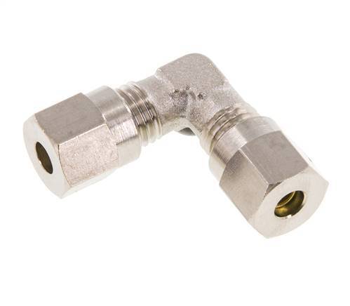 4LL Nickel plated Brass Elbow Cutting Fitting 100 bar ISO 8434-1 [2 Pieces]