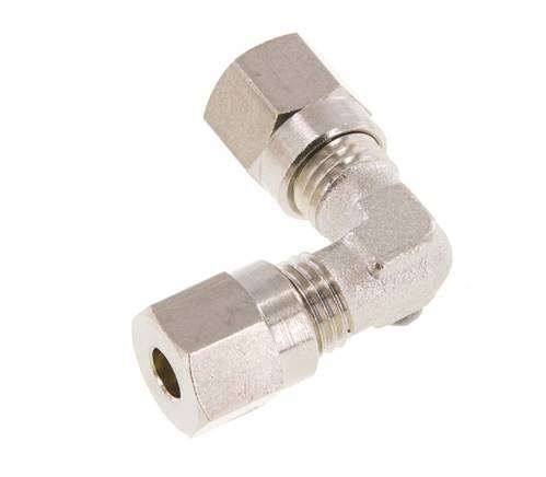 4LL Nickel plated Brass Elbow Cutting Fitting 100 bar ISO 8434-1 [2 Pieces]
