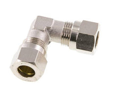 8LL Nickel plated Brass Elbow Cutting Fitting 100 bar ISO 8434-1 [2 Pieces]