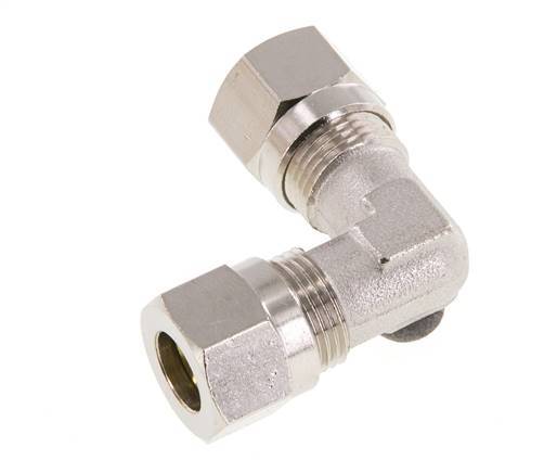 8LL Nickel plated Brass Elbow Cutting Fitting 100 bar ISO 8434-1 [2 Pieces]