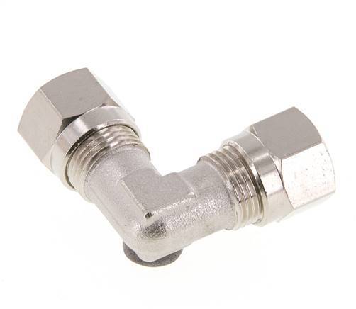 8LL Nickel plated Brass Elbow Cutting Fitting 100 bar ISO 8434-1 [2 Pieces]