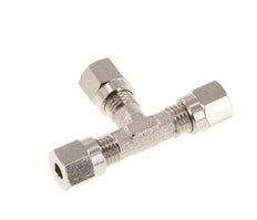 4LL Nickel plated Brass T-Shape Tee Cutting Fitting 100 bar ISO 8434-1 [2 Pieces]
