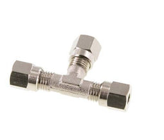 4LL Nickel plated Brass T-Shape Tee Cutting Fitting 100 bar ISO 8434-1 [2 Pieces]