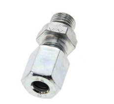 6L & M10x1 Zink plated Steel Straight Cutting Fitting with Male Threads 315 bar NBR ISO 8434-1 [5 Pieces]