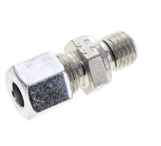 8L & M12x1.5 Zink plated Steel Straight Cutting Fitting with Male Threads 315 bar NBR ISO 8434-1 [2 Pieces]