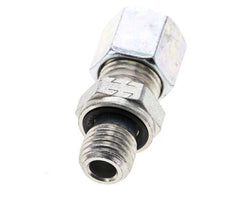 8L & M12x1.5 Zink plated Steel Straight Cutting Fitting with Male Threads 315 bar NBR ISO 8434-1 [2 Pieces]