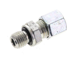 8L & M12x1.5 Zink plated Steel Straight Cutting Fitting with Male Threads 315 bar NBR ISO 8434-1 [2 Pieces]