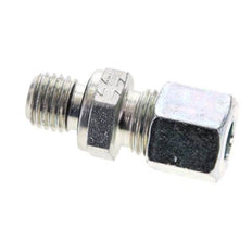 8L & M12x1.5 Zink plated Steel Straight Cutting Fitting with Male Threads 315 bar NBR ISO 8434-1 [2 Pieces]