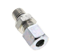 8L & M12x1.5 Zink plated Steel Straight Cutting Fitting with Male Threads 315 bar NBR ISO 8434-1 [2 Pieces]