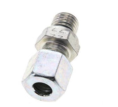 8L & M12x1.5 Zink plated Steel Straight Cutting Fitting with Male Threads 315 bar NBR ISO 8434-1 [2 Pieces]