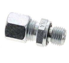 10L & M14x1.5 Zink plated Steel Straight Cutting Fitting with Male Threads 315 bar NBR ISO 8434-1 [2 Pieces]