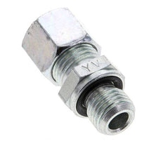 10L & M14x1.5 Zink plated Steel Straight Cutting Fitting with Male Threads 315 bar NBR ISO 8434-1 [2 Pieces]