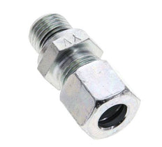10L & M14x1.5 Zink plated Steel Straight Cutting Fitting with Male Threads 315 bar NBR ISO 8434-1 [2 Pieces]