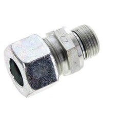 15L & M18x1.5 Zink plated Steel Straight Cutting Fitting with Male Threads 315 bar NBR ISO 8434-1 [2 Pieces]