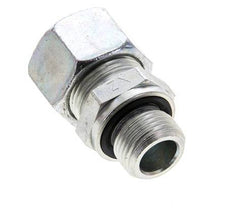 15L & M18x1.5 Zink plated Steel Straight Cutting Fitting with Male Threads 315 bar NBR ISO 8434-1 [2 Pieces]