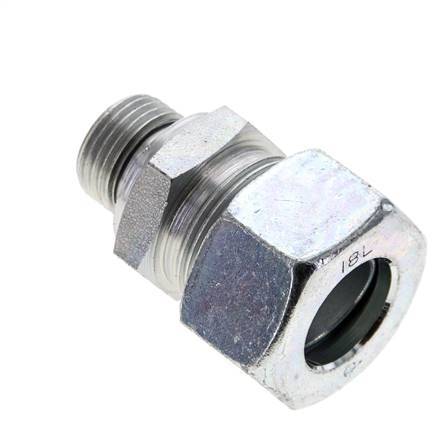 18L & M18x1.5 Zink plated Steel Straight Cutting Fitting with Male Threads 315 bar NBR ISO 8434-1