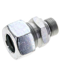18L & M18x1.5 Zink plated Steel Straight Cutting Fitting with Male Threads 315 bar NBR ISO 8434-1