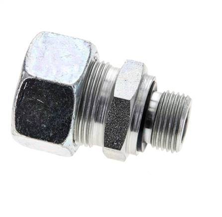 18L & M18x1.5 Zink plated Steel Straight Cutting Fitting with Male Threads 315 bar NBR ISO 8434-1