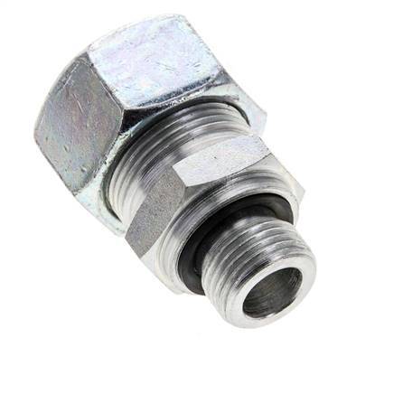 18L & M18x1.5 Zink plated Steel Straight Cutting Fitting with Male Threads 315 bar NBR ISO 8434-1