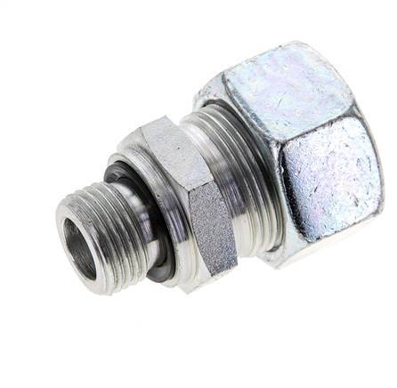 18L & M18x1.5 Zink plated Steel Straight Cutting Fitting with Male Threads 315 bar NBR ISO 8434-1