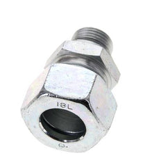 18L & M18x1.5 Zink plated Steel Straight Cutting Fitting with Male Threads 315 bar NBR ISO 8434-1