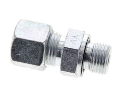 10S & M16x1.5 Zink plated Steel Straight Cutting Fitting with Male Threads 630 bar NBR ISO 8434-1 [2 Pieces]