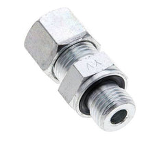 10S & M16x1.5 Zink plated Steel Straight Cutting Fitting with Male Threads 630 bar NBR ISO 8434-1 [2 Pieces]