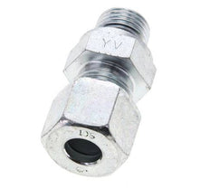 10S & M16x1.5 Zink plated Steel Straight Cutting Fitting with Male Threads 630 bar NBR ISO 8434-1 [2 Pieces]
