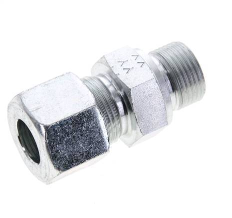 14S & M20x1.5 Zink plated Steel Straight Cutting Fitting with Male Threads 630 bar NBR ISO 8434-1