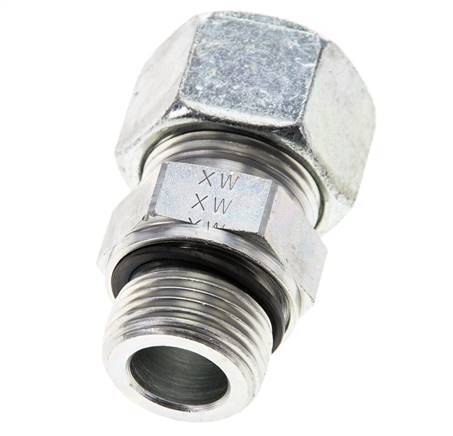 20S & M27x2 Zink plated Steel Straight Cutting Fitting with Male Threads 400 bar NBR ISO 8434-1