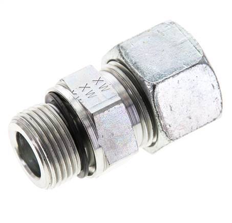 20S & M27x2 Zink plated Steel Straight Cutting Fitting with Male Threads 400 bar NBR ISO 8434-1