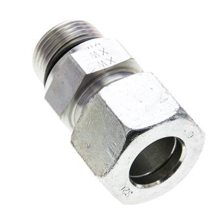 20S & M27x2 Zink plated Steel Straight Cutting Fitting with Male Threads 400 bar NBR ISO 8434-1