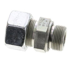25S & M33x2 Zink plated Steel Straight Cutting Fitting with Male Threads 400 bar NBR ISO 8434-1