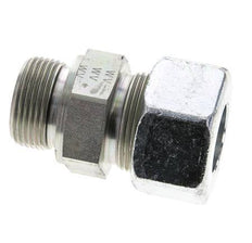 25S & M33x2 Zink plated Steel Straight Cutting Fitting with Male Threads 400 bar NBR ISO 8434-1