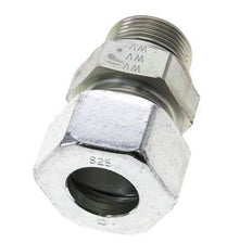25S & M33x2 Zink plated Steel Straight Cutting Fitting with Male Threads 400 bar NBR ISO 8434-1