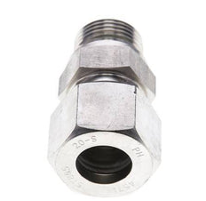 20S & M27x2 Stainless Steel Straight Cutting Fitting with Male Threads 400 bar FKM ISO 8434-1