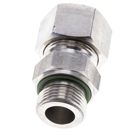 20S & M27x2 Stainless Steel Straight Cutting Fitting with Male Threads 400 bar FKM ISO 8434-1