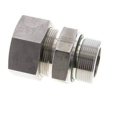 38S & M48x2 Stainless Steel Straight Cutting Fitting with Male Threads 315 bar FKM ISO 8434-1
