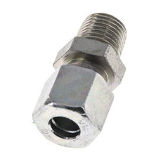 8L & R1/4'' Zink plated Steel Straight Cutting Fitting with Male Threads 315 bar ISO 8434-1 [2 Pieces]