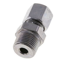 Racor de corte recto de acero zincado 8L y R3/8'' con rosca macho 315 bar ISO 8434-1