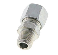 10L & R1/4'' Zink plated Steel Straight Cutting Fitting with Male Threads 315 bar ISO 8434-1 [2 Pieces]