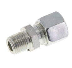 10L & R1/4'' Zink plated Steel Straight Cutting Fitting with Male Threads 315 bar ISO 8434-1 [2 Pieces]