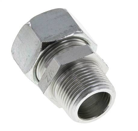 Racor de corte recto de acero galvanizado 22L y R3/4'' con rosca macho 160 bar ISO 8434-1