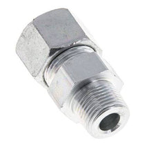 12S & R3/8'' Zink plated Steel Straight Cutting Fitting with Male Threads 630 bar ISO 8434-1 [2 Pieces]