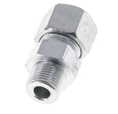 12S & R3/8'' Zink plated Steel Straight Cutting Fitting with Male Threads 630 bar ISO 8434-1 [2 Pieces]