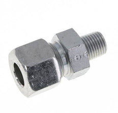 Racor de corte recto de acero galvanizado 12S y R1/4'' con rosca macho 630 bar ISO 8434-1