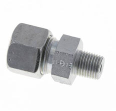 Racor de corte recto de acero galvanizado 12S y R1/4'' con rosca macho 630 bar ISO 8434-1