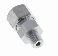Racor de corte recto de acero galvanizado 12S y R1/4'' con rosca macho 630 bar ISO 8434-1