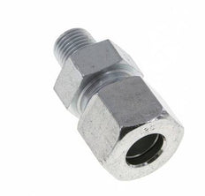 Racor de corte recto de acero galvanizado 12S y R1/4'' con rosca macho 630 bar ISO 8434-1